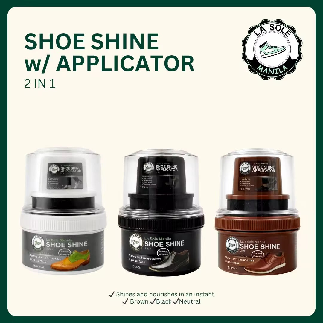Shoe Polish for Leather Shoe Care with Shine Protect Black, Brown, and Neutral La Sole Manila