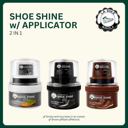 Shoe Polish for Leather Shoe Care with Shine Protect Black, Brown, and Neutral La Sole Manila